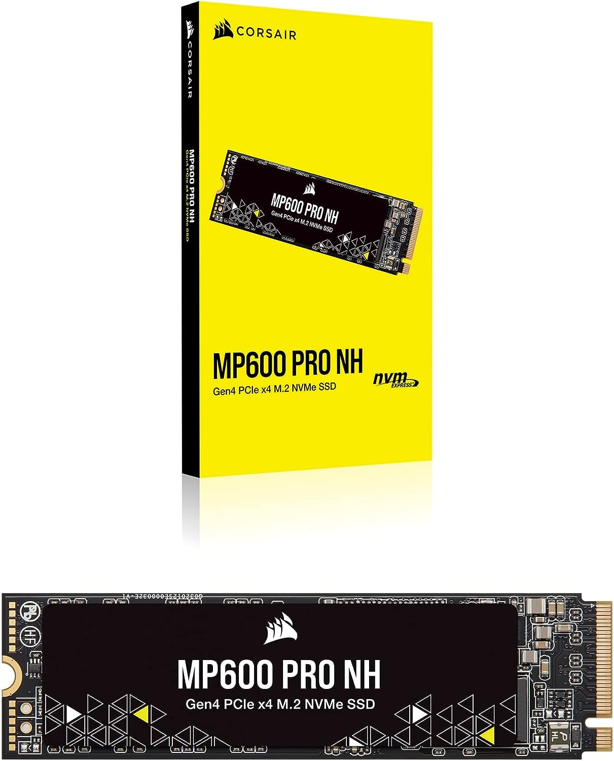  Corsair MP600 GS 2TB PCIe Gen4 x4 NVMe M.2 SSD – High-Density  TLC NAND – M.2 2280 – DirectStorage Compatible - Up to 4,800MB/sec – Great for  PCIe 4.0 Notebooks - Black : Electronics
